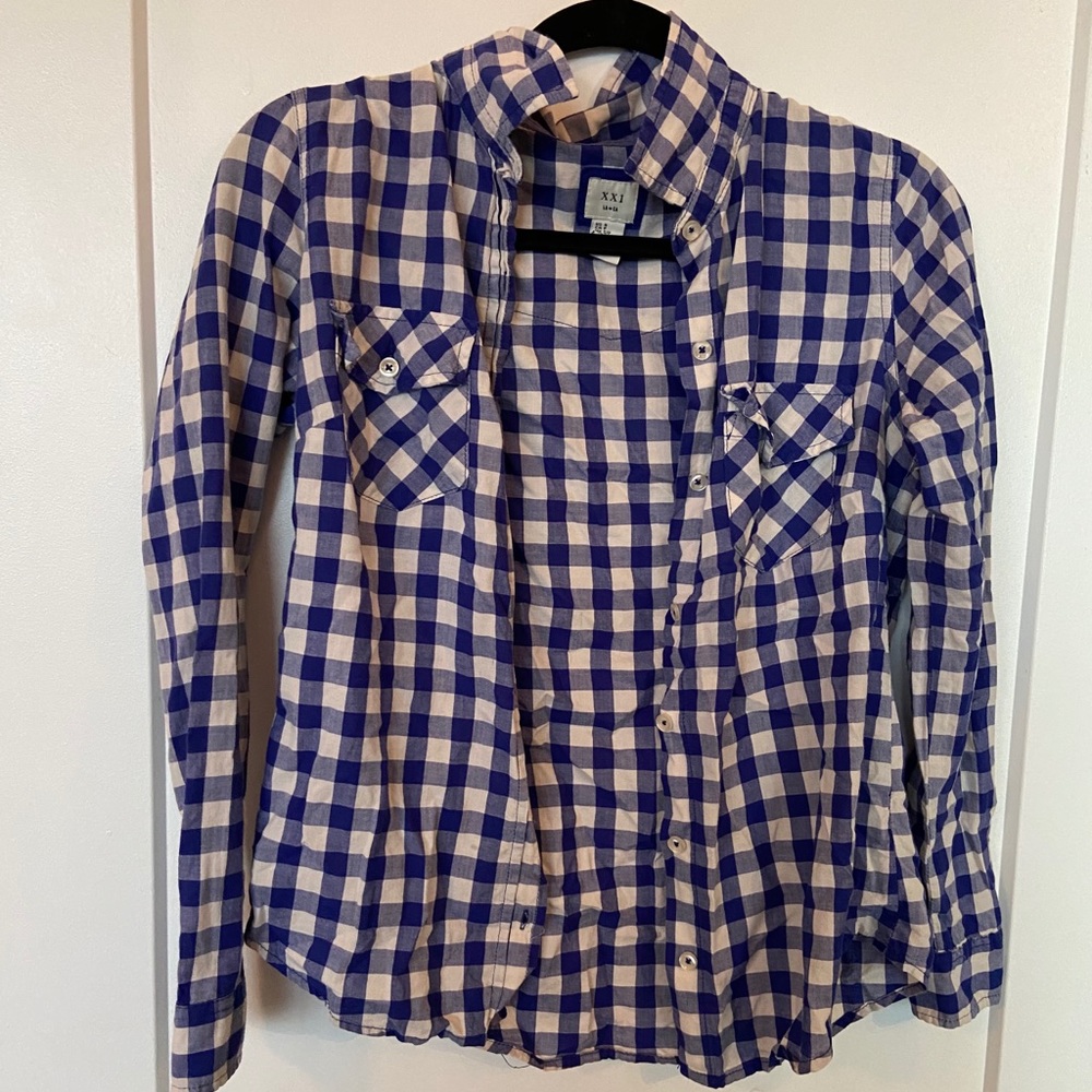 Blue and White Flannel
